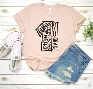 1st Grade Teacher T Shirt - First Grade Teacher T Shirt - Teacher T Shirts - Grade Level Shirts - Grade One Team