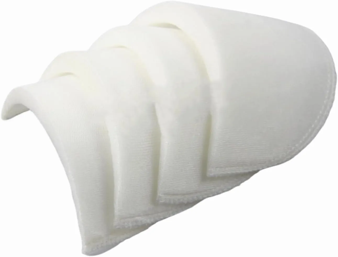 4 PCS Shoulder Pads Costume Foam Polyester Pads Breathable Sponge Pads Reusable Removable for Women Clothing Men Blazer Suit Coat Sewing, White