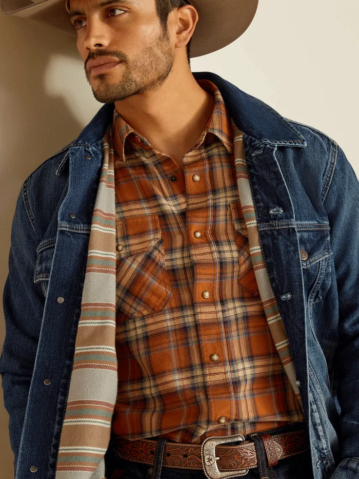Ariat 10051865 Mens Blanket Lined Trucker Jacket Victor Denim