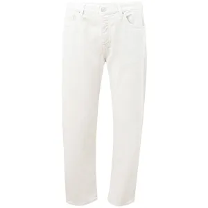 Armani Exchange Elegant White Cotton Trousers