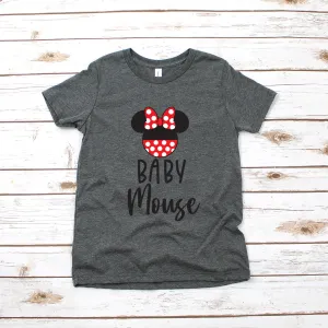 Baby Mouse - Minnie Mouse Disney Kids Shirt - Infant Toddler & Youth Shirt - Personalized Disney Shirt