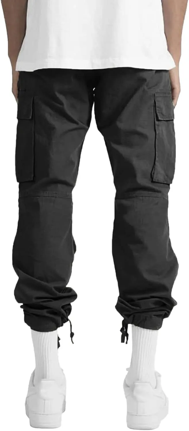 Big and Tall Cargo Pants for Men Sweatpants for Men Fashion Sports Pants Men's Casual Joggers Work Pants Drawstring