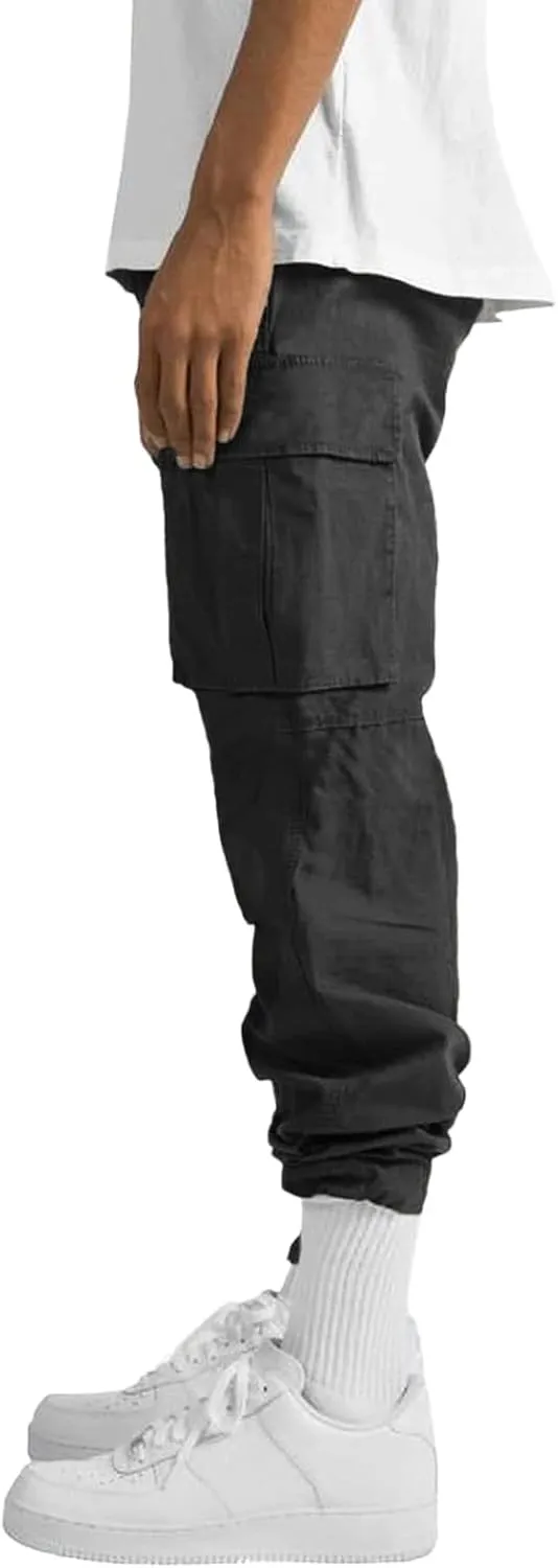 Big and Tall Cargo Pants for Men Sweatpants for Men Fashion Sports Pants Men's Casual Joggers Work Pants Drawstring
