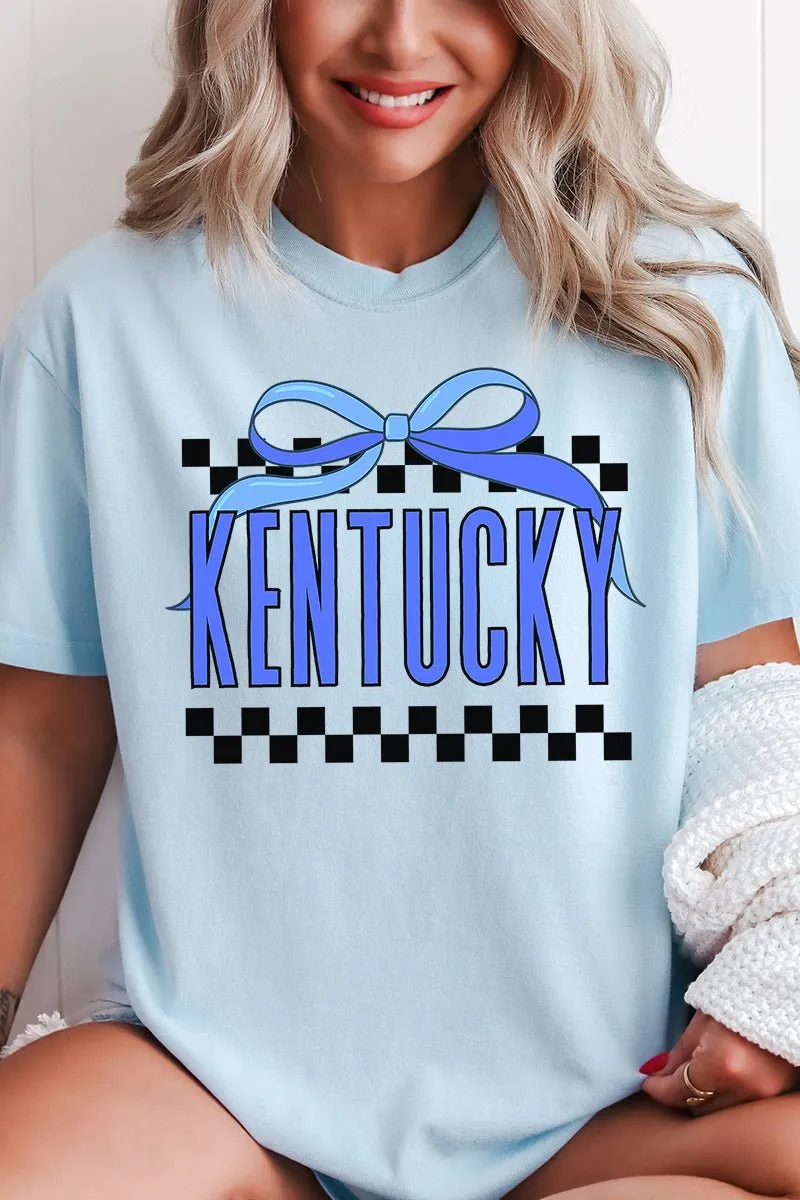Bow Kentucky Check Comfort Colors Adult Ring-Spun Cotton Tee