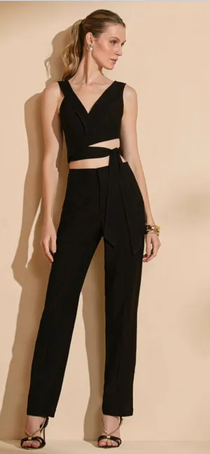 Brazilian Tailored Set: Pants and Top with Adjustable Tie Details