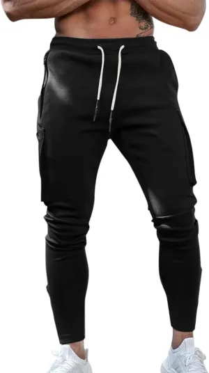Cargo Sweatpants for Men Mens Lounge Pants Elastic Waist Jogger Sports Pants Drawstring Sports Trousers Men's Casual