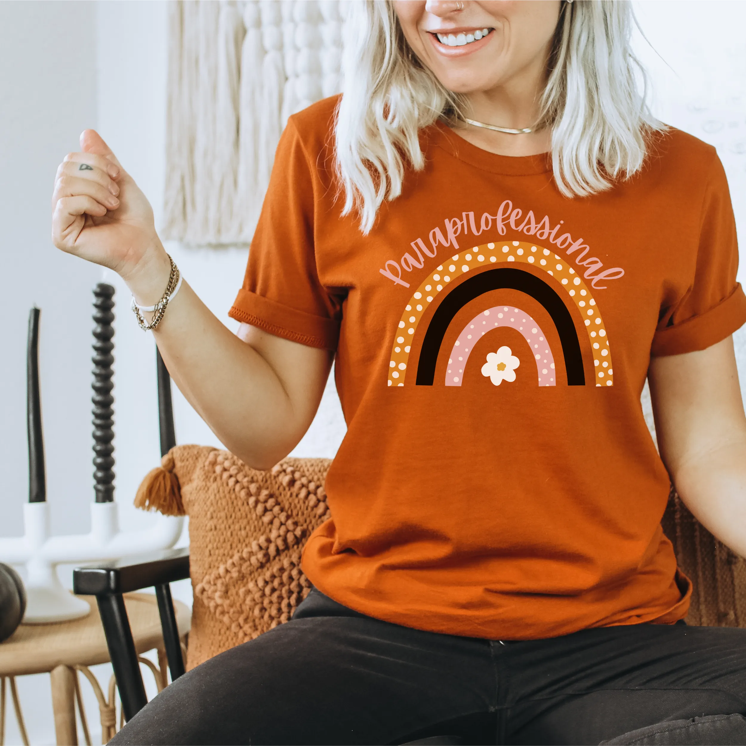 Custom Fall Rainbow Tee