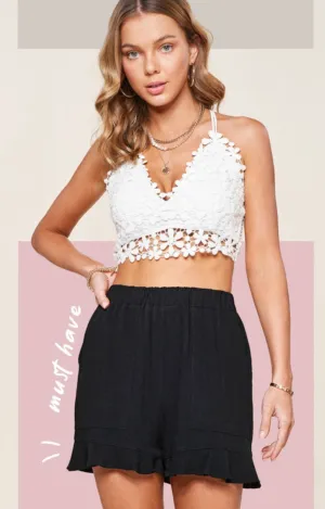 “Dahlia” Ruffle Shorts