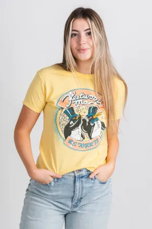 DayDreamer Fleetwood Mac tour 78 ringer t-shirt yellow bloom