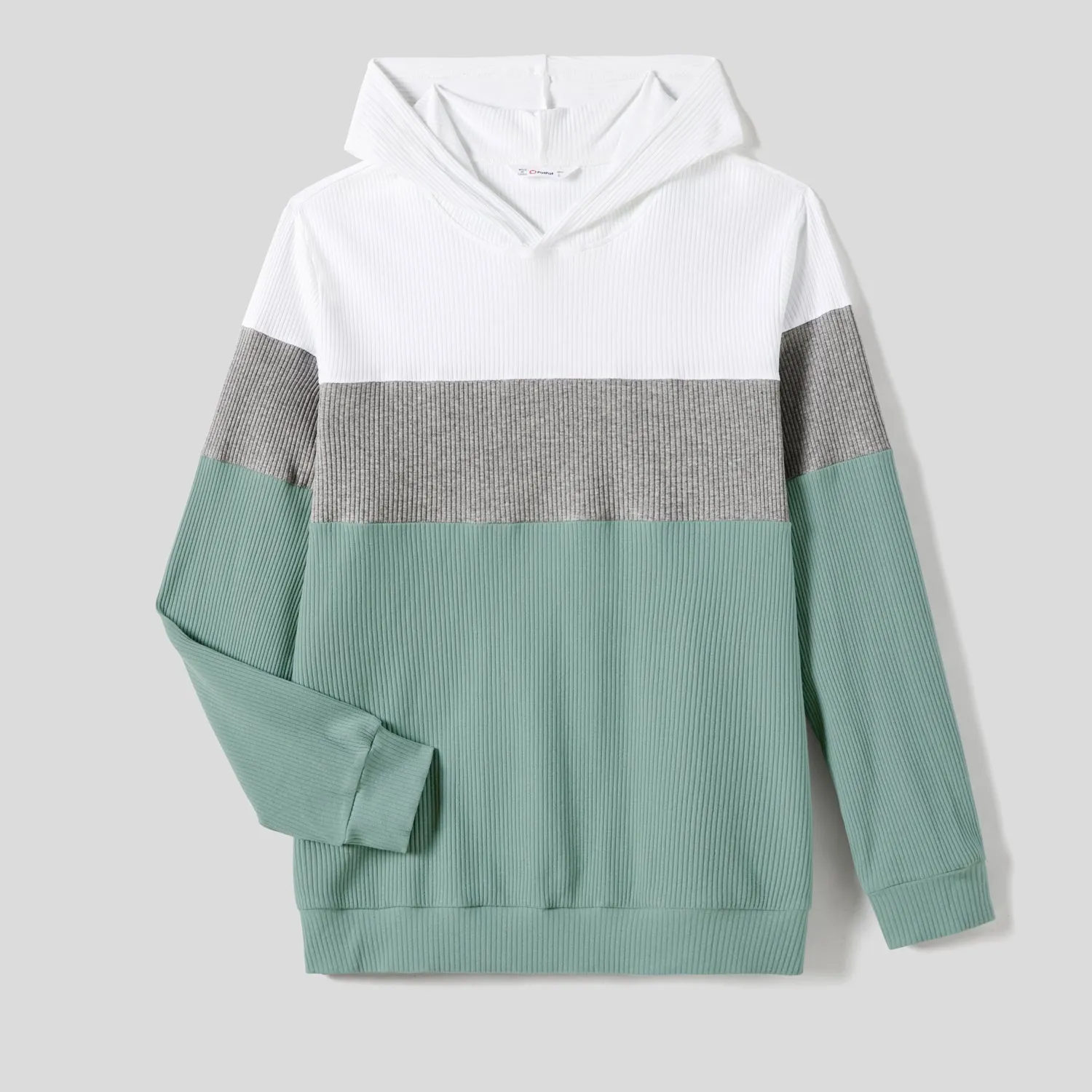 Family Look Cotton Casual Long Sleeve Tops - Opaque Solid Color Regular Fit