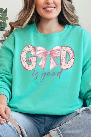 Girlie God Is Good Unisex NuBlend Crew Sweatshirt