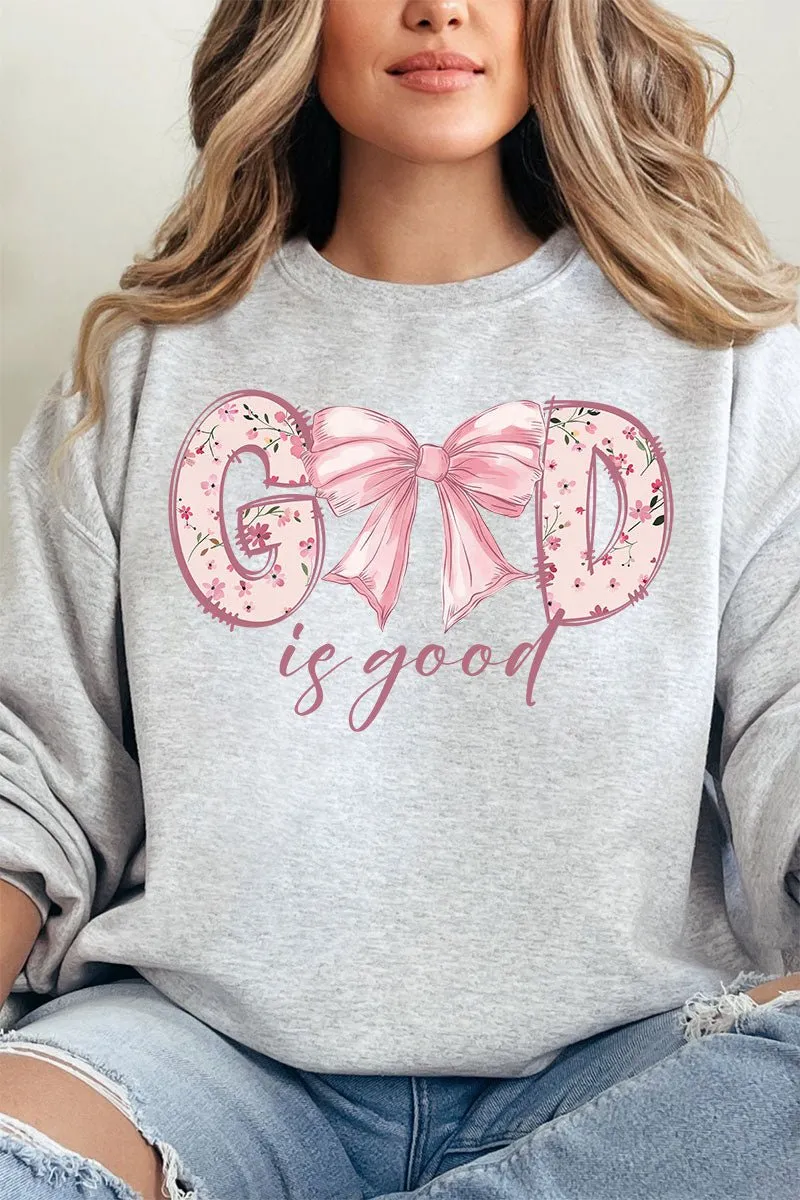 Girlie God Is Good Unisex NuBlend Crew Sweatshirt