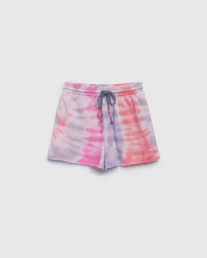 Girls Rainbow Tie Dye Short