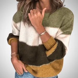 Joanna Color Block Knitted Sweater