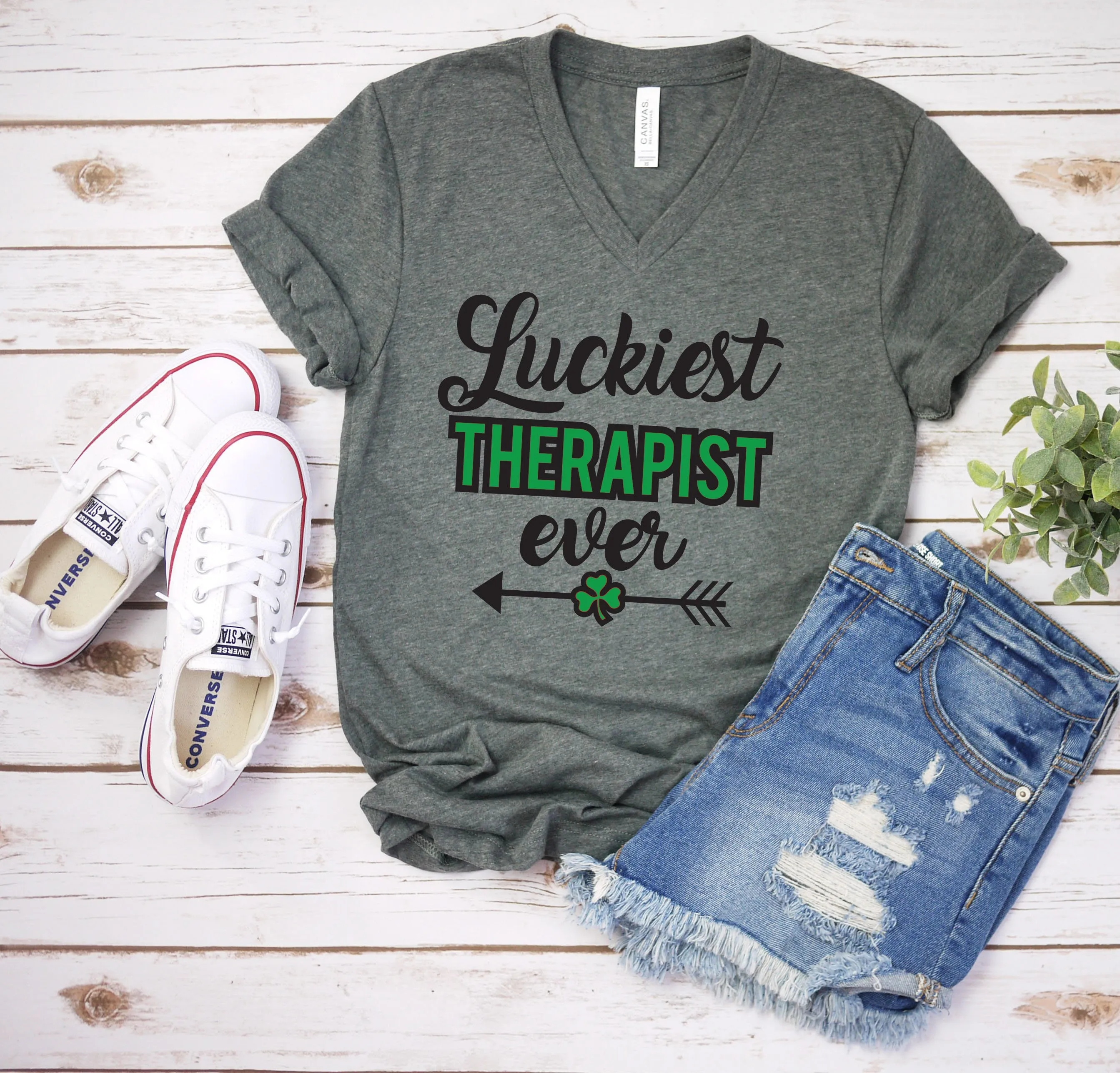 Luckiest Therapist Ever- St. Patrick's Day Shirt - Lucky Therapist Shirt