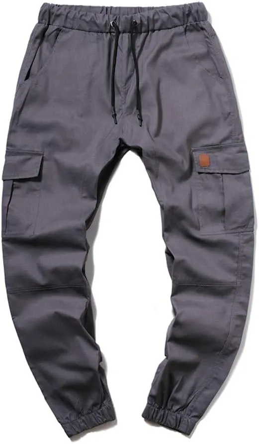 Mens Sweatpants with Pockets Casual Straight-Leg Trousers Mens Heavyweight Cargo Fleece Sweatpants Stretch Elastic