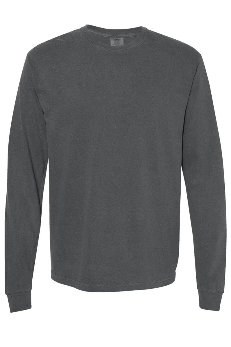 Merry And Bright Coquette Bow Comfort Colors Heavyweight Long Sleeve T-Shirt
