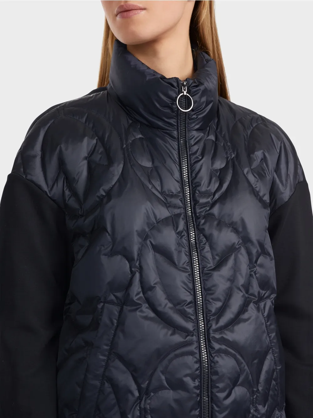 midnight blue padded jacket