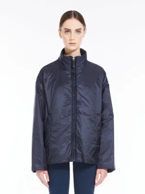 midnight blue short padded jacket