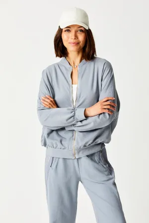 Monty Zip Thru Jacket Grey