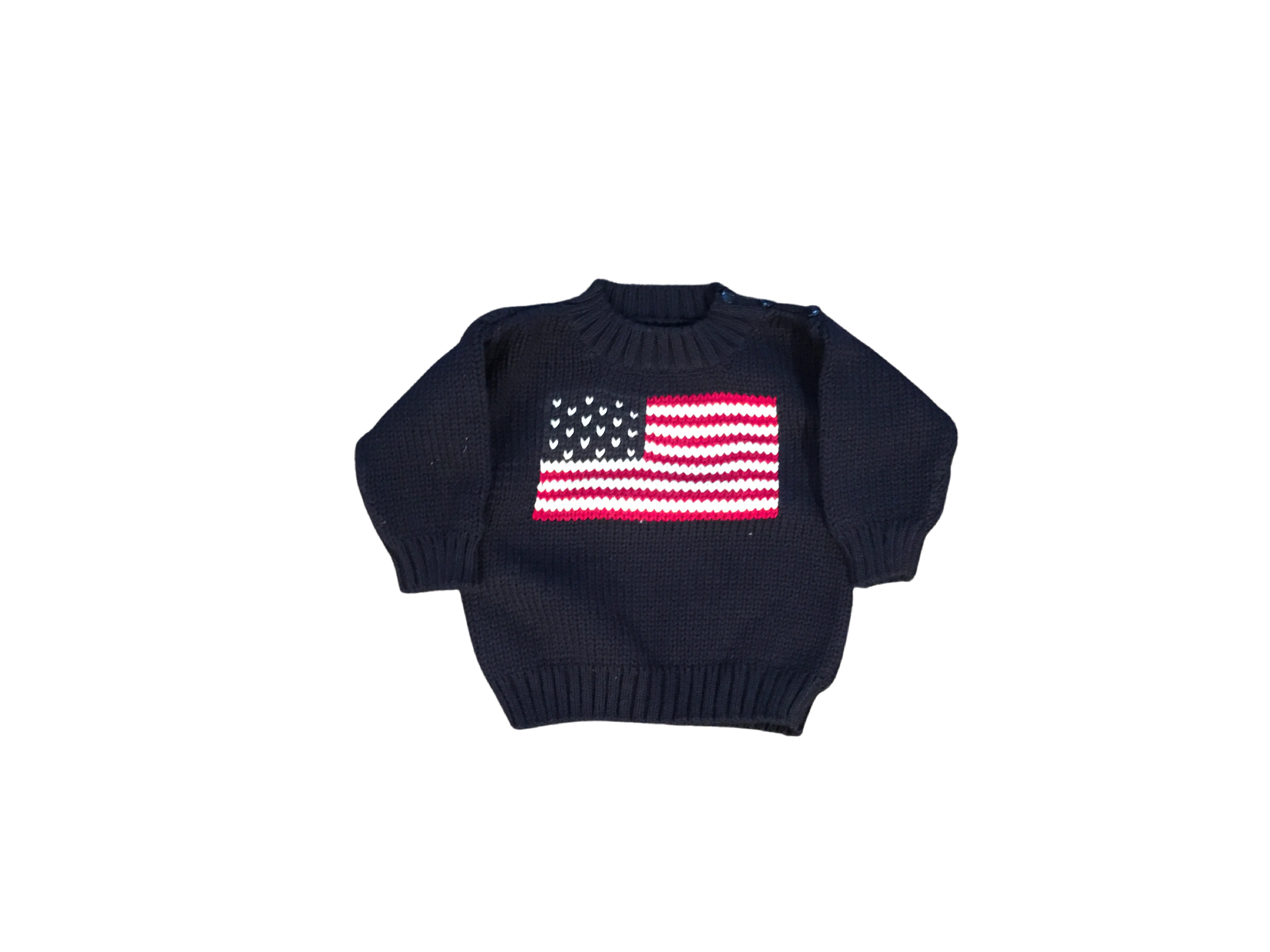 Navy Flag Sweater     6m-10yr.