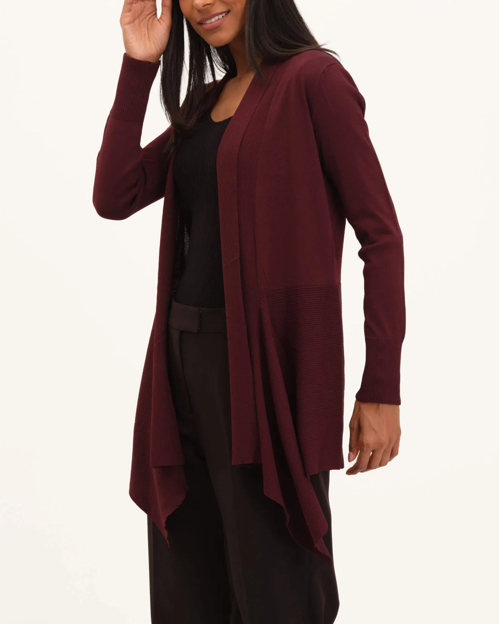 Open Front Shawl Cardigan