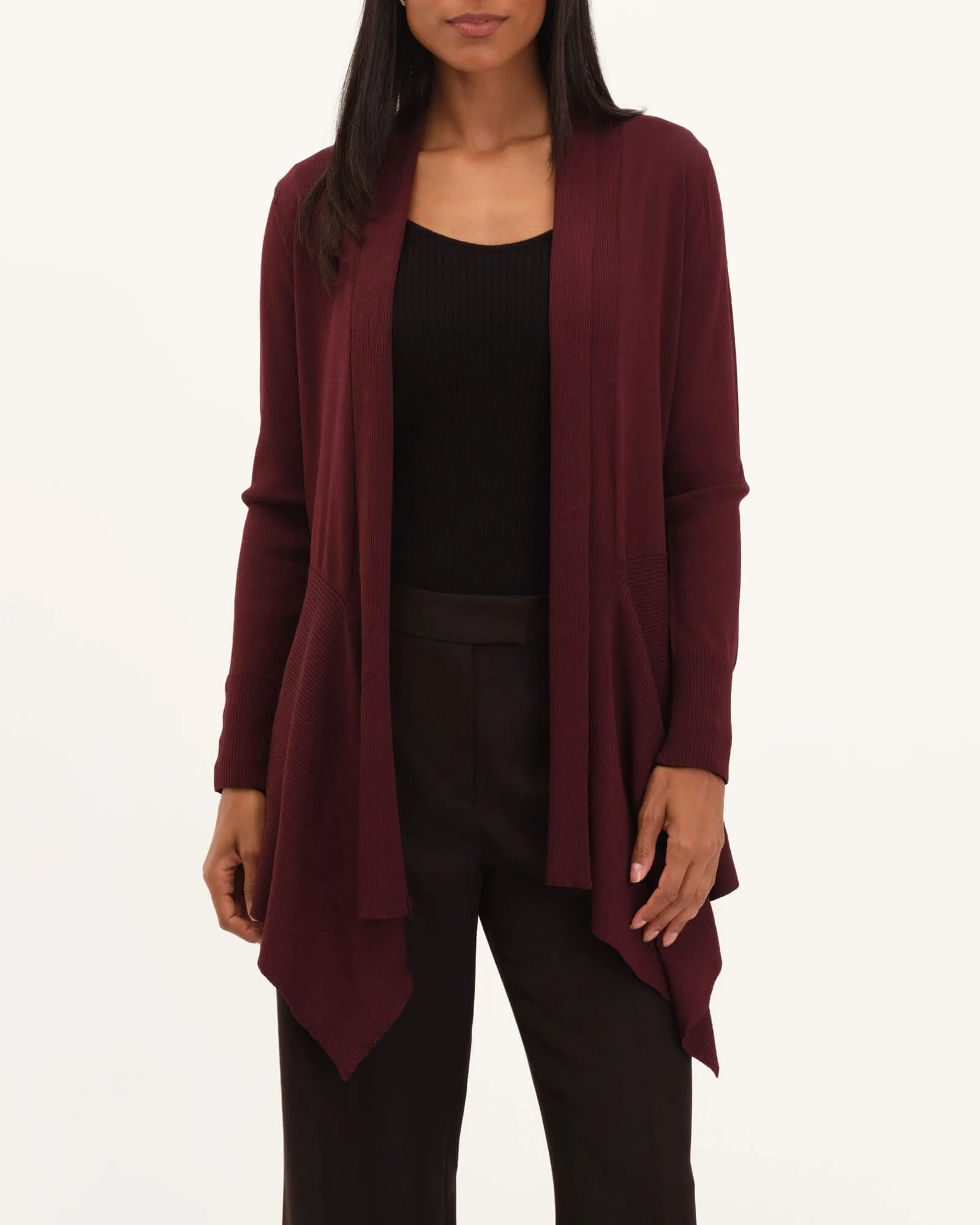Open Front Shawl Cardigan