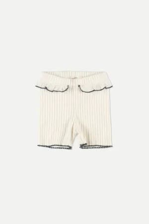 Organic rib baby shorts