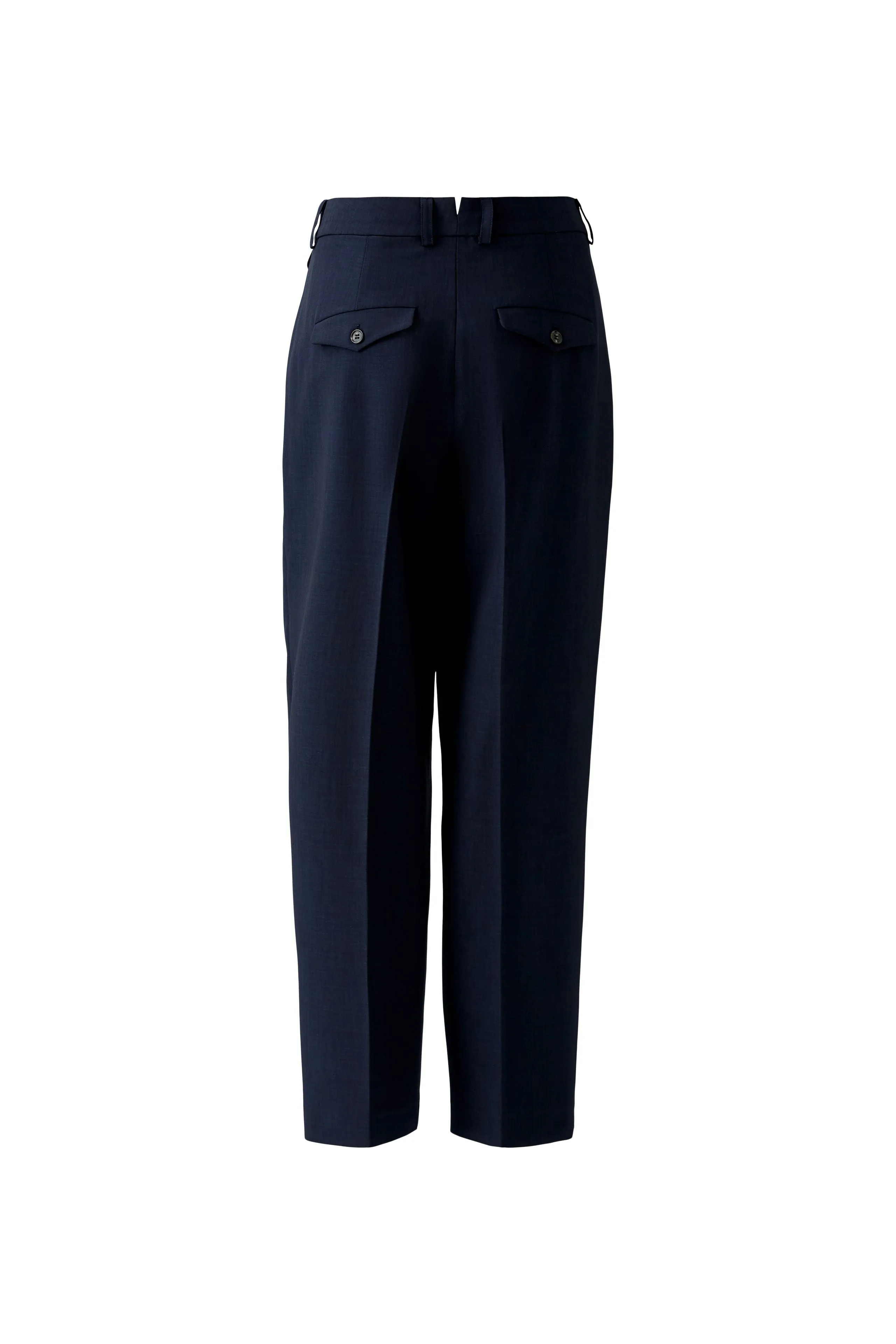 OUI NAVY CARROT LEG TROUSERS 91738 125