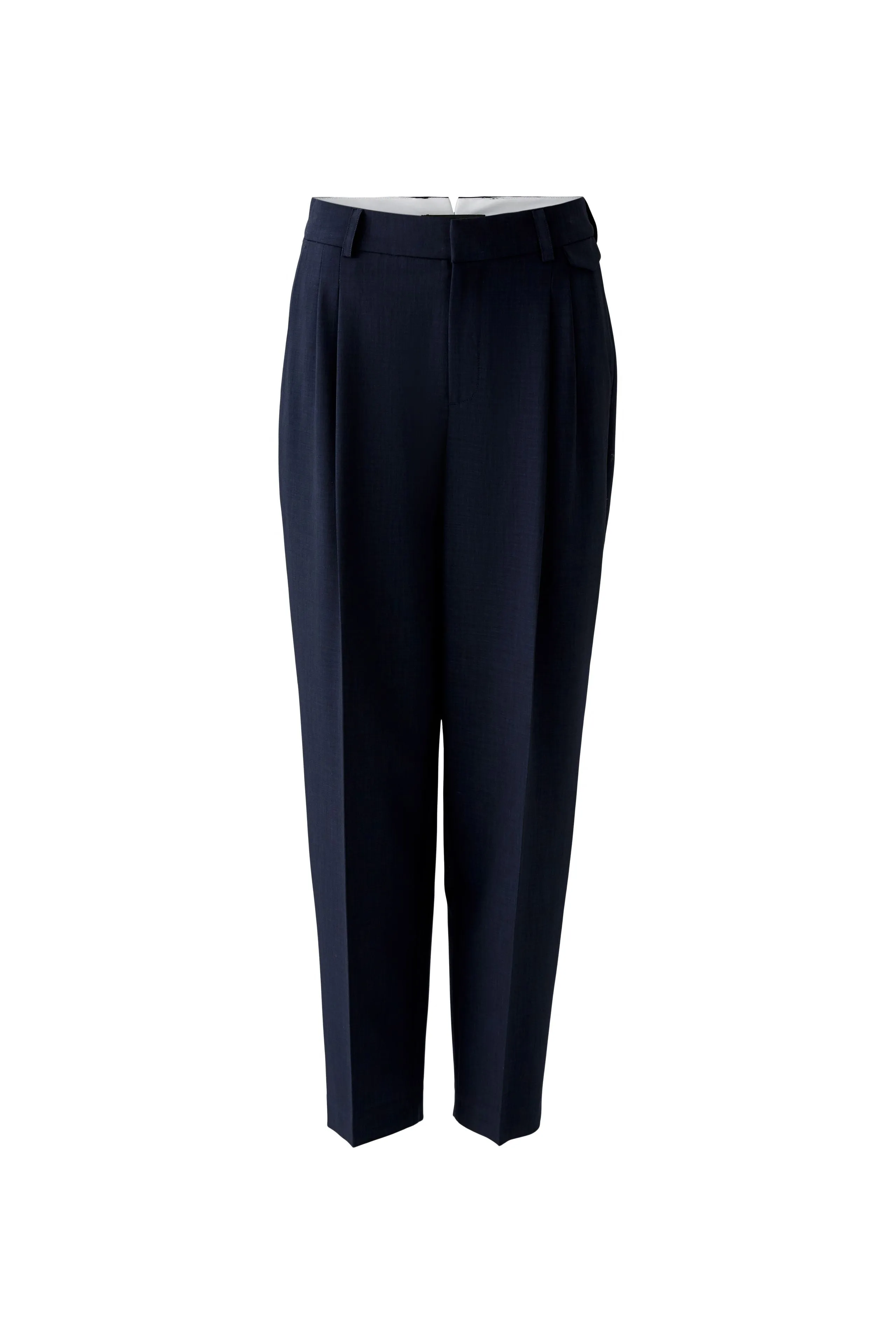 OUI NAVY CARROT LEG TROUSERS 91738 125