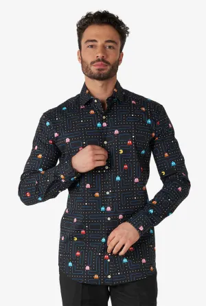 Pac-Man Button Down Shirt