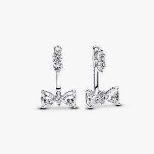 Pandora Sparkling Bow Drop Earrings