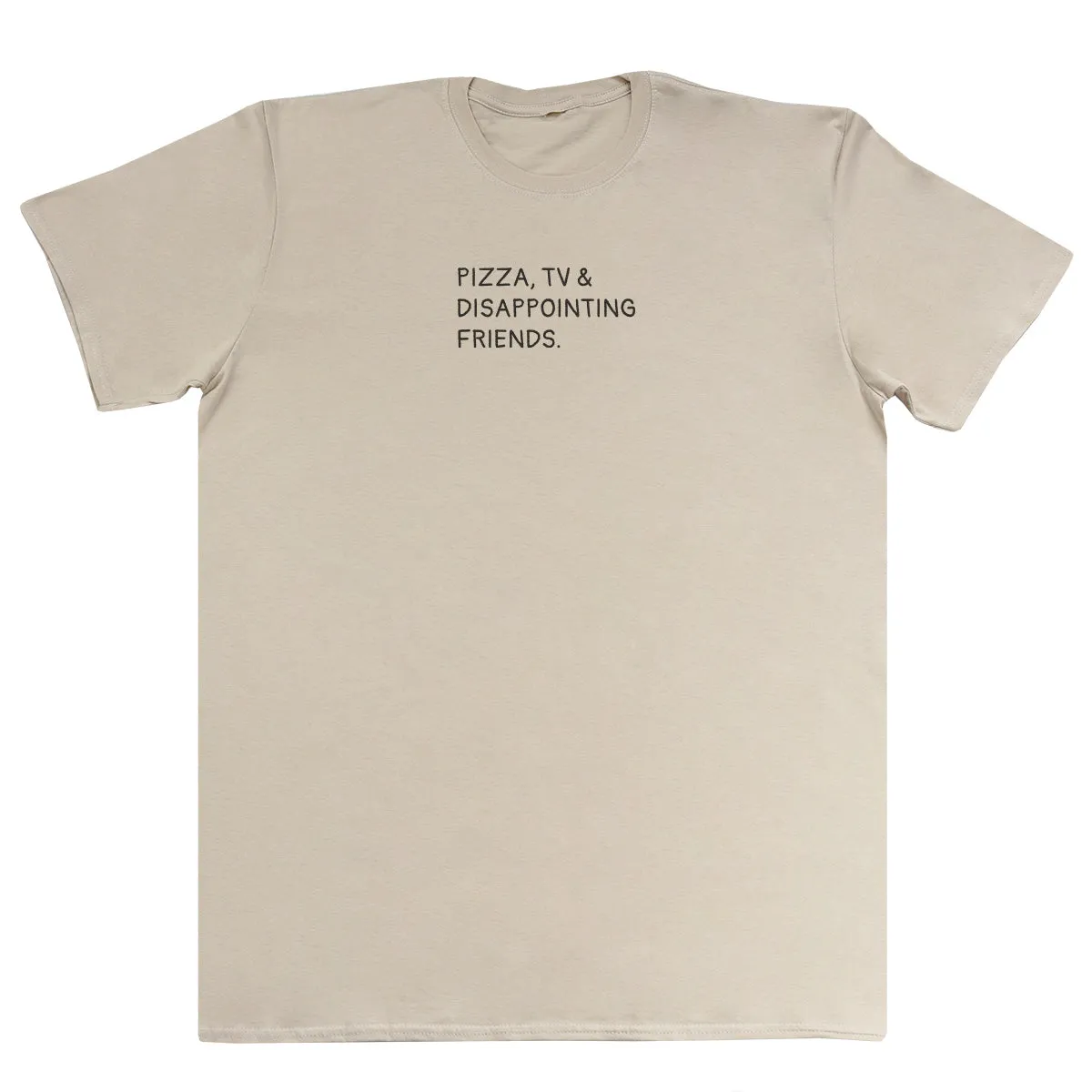 Pizza, TV & Disappointing Friends - Kids Oversized Comfy T-Shirt