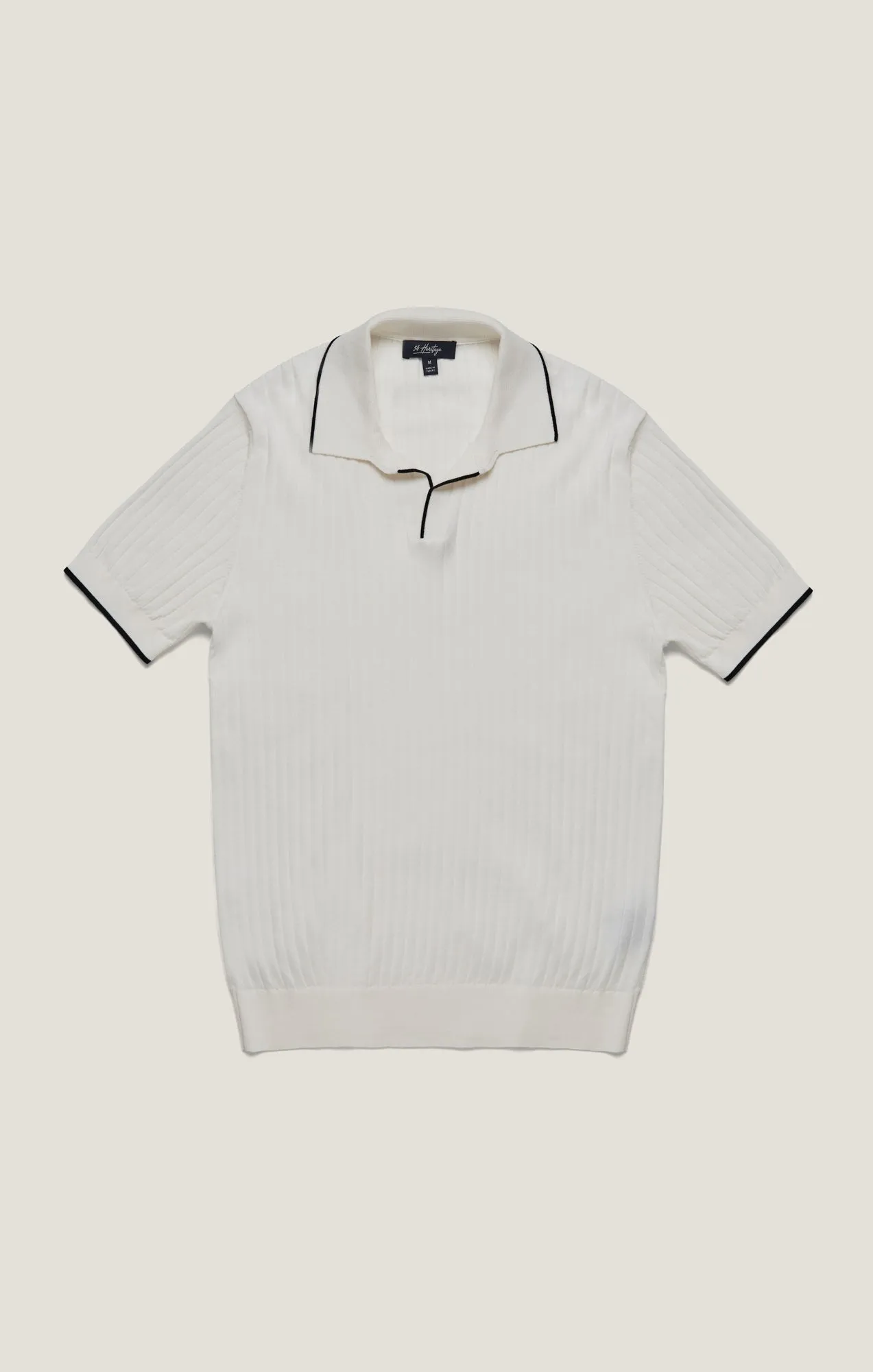 Polo Sweater in Off White