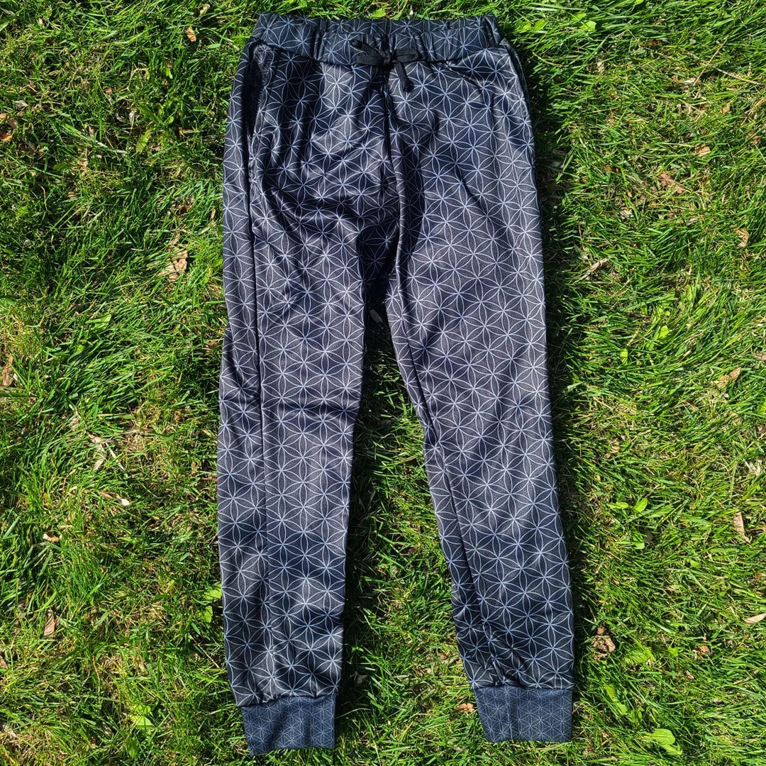 Psychedelic Joggers (UV/RGB, Eco-Friendly, Unisex, Fleece-Lined) | FREQ SEED