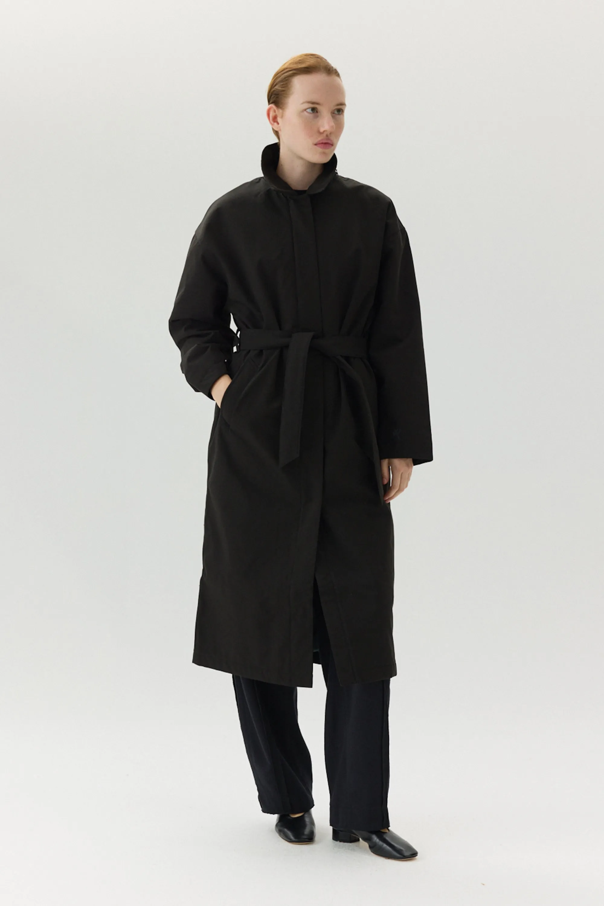 RACHEL G Poly Rayon AW24 BLACK