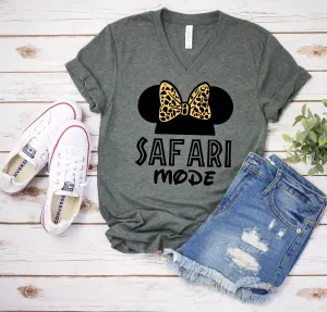 Safari Mode Minnie Mouse T Shirt - Disney Trip Matching Shirts - Camouflaged Minnie