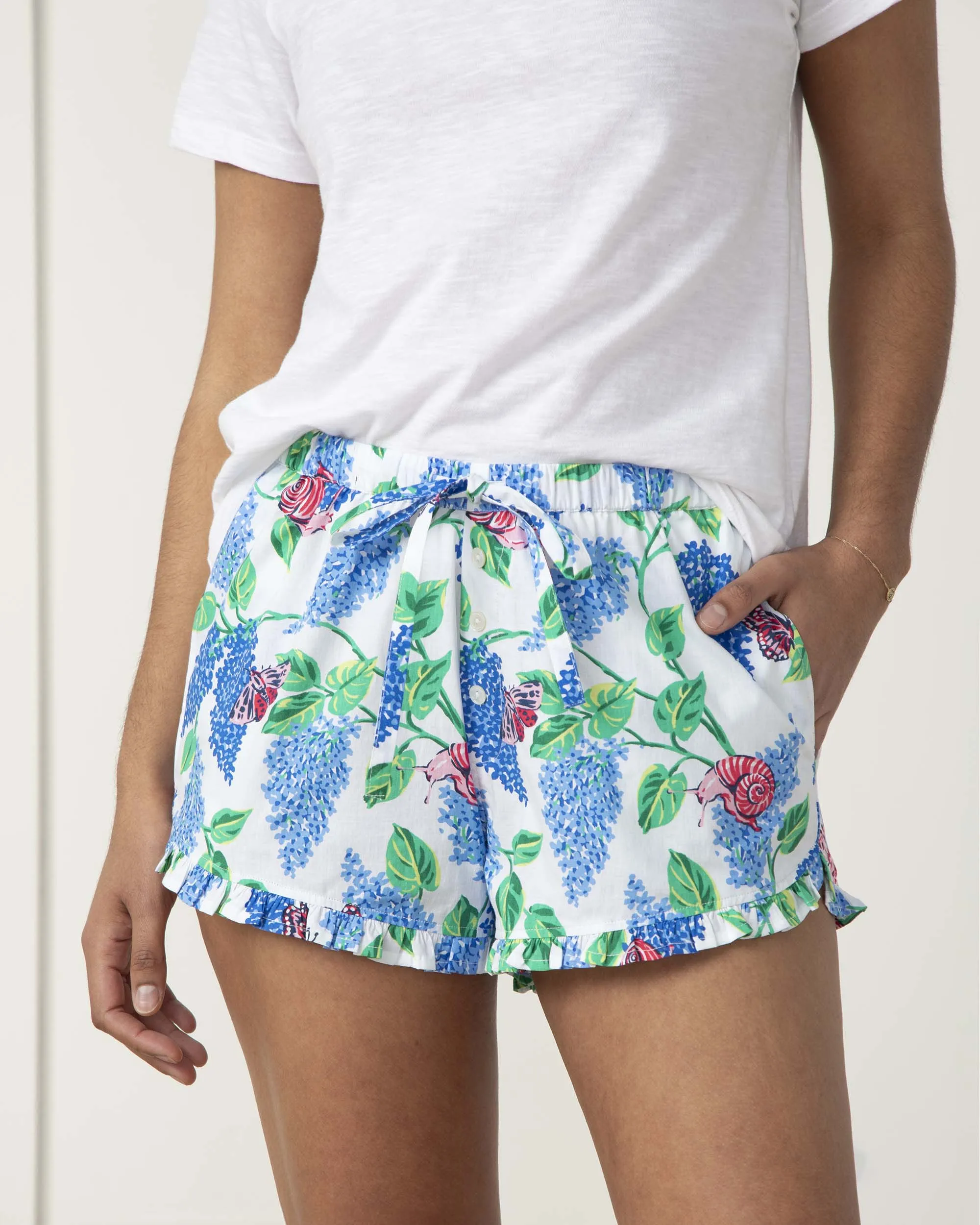 Soft Lilac - Ruffle Shorts - Cloud