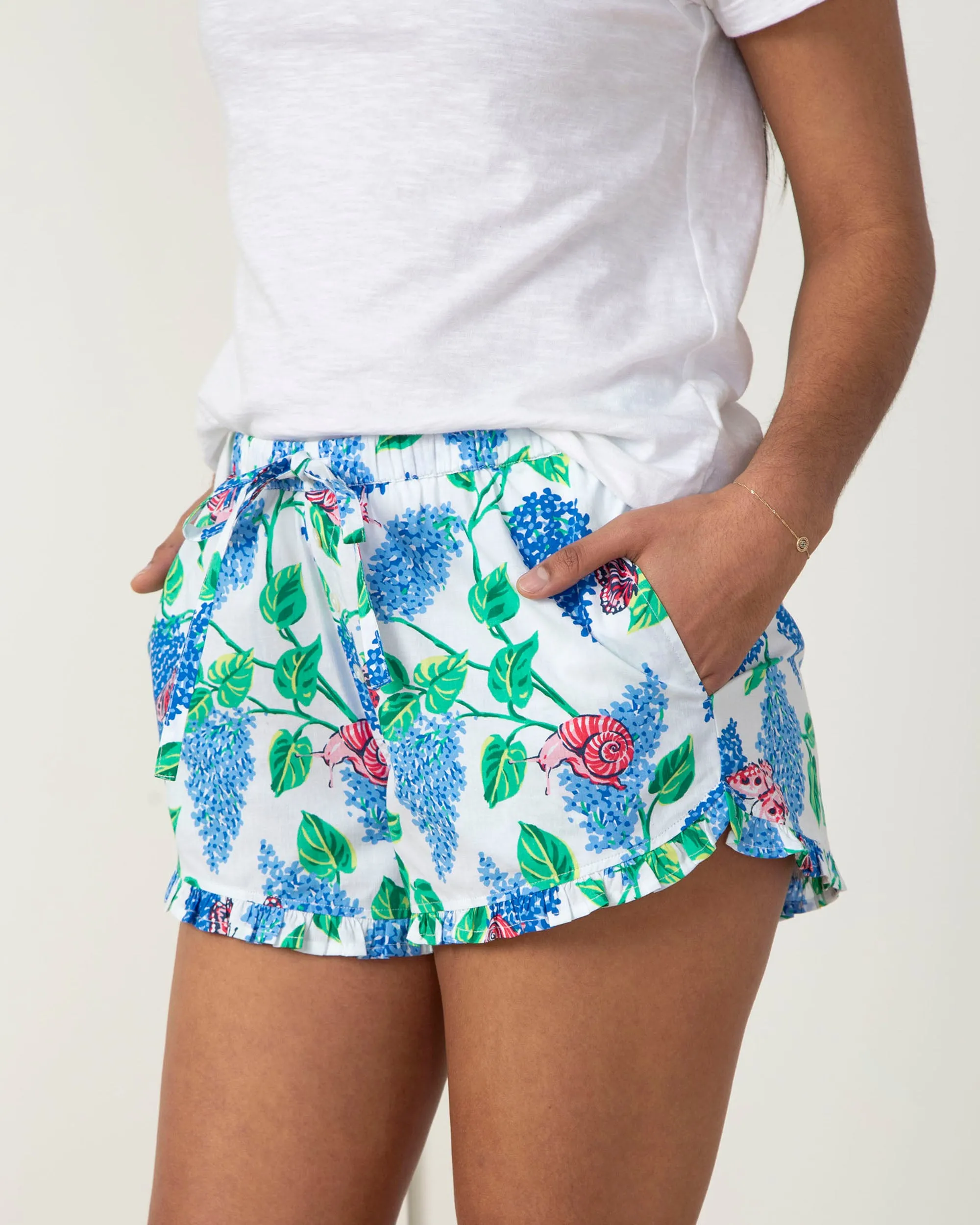 Soft Lilac - Ruffle Shorts - Cloud
