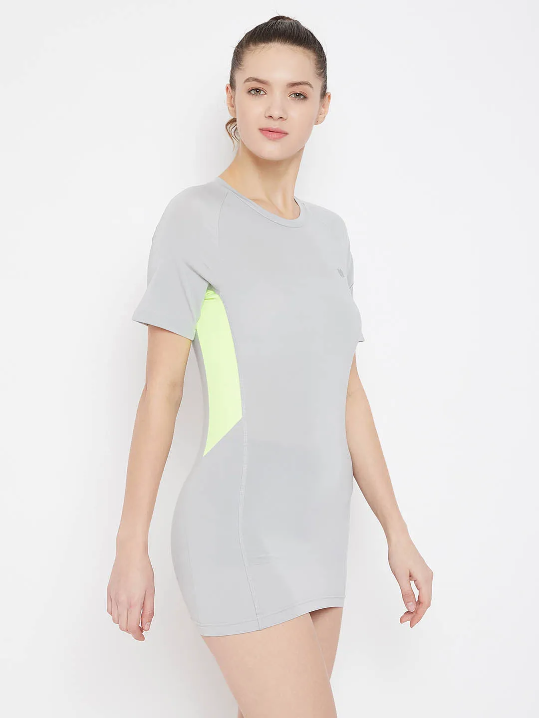 Sports T-Shirt Dress In Grey
