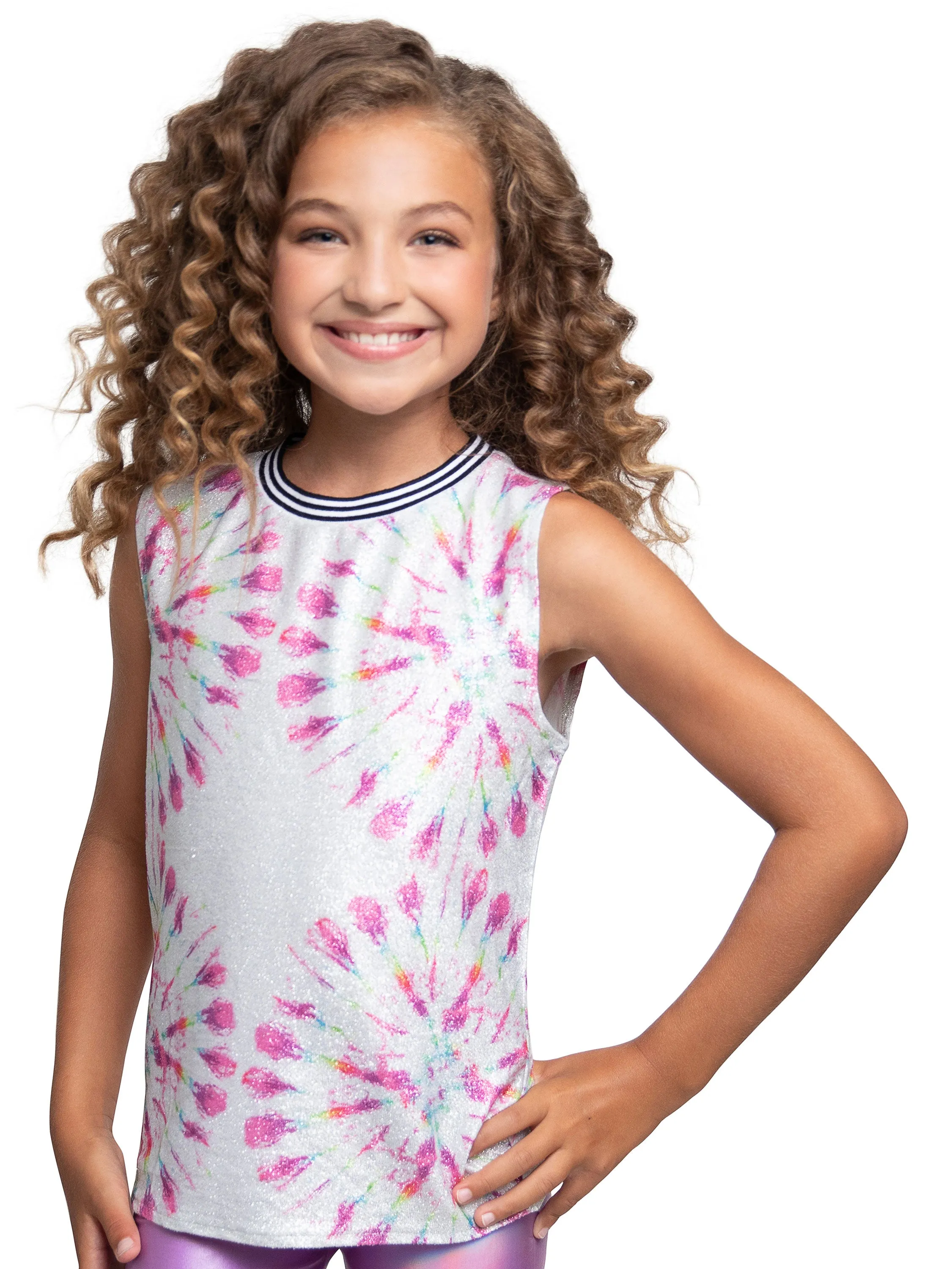 Starburst Tie-Dye Tank for Girls
