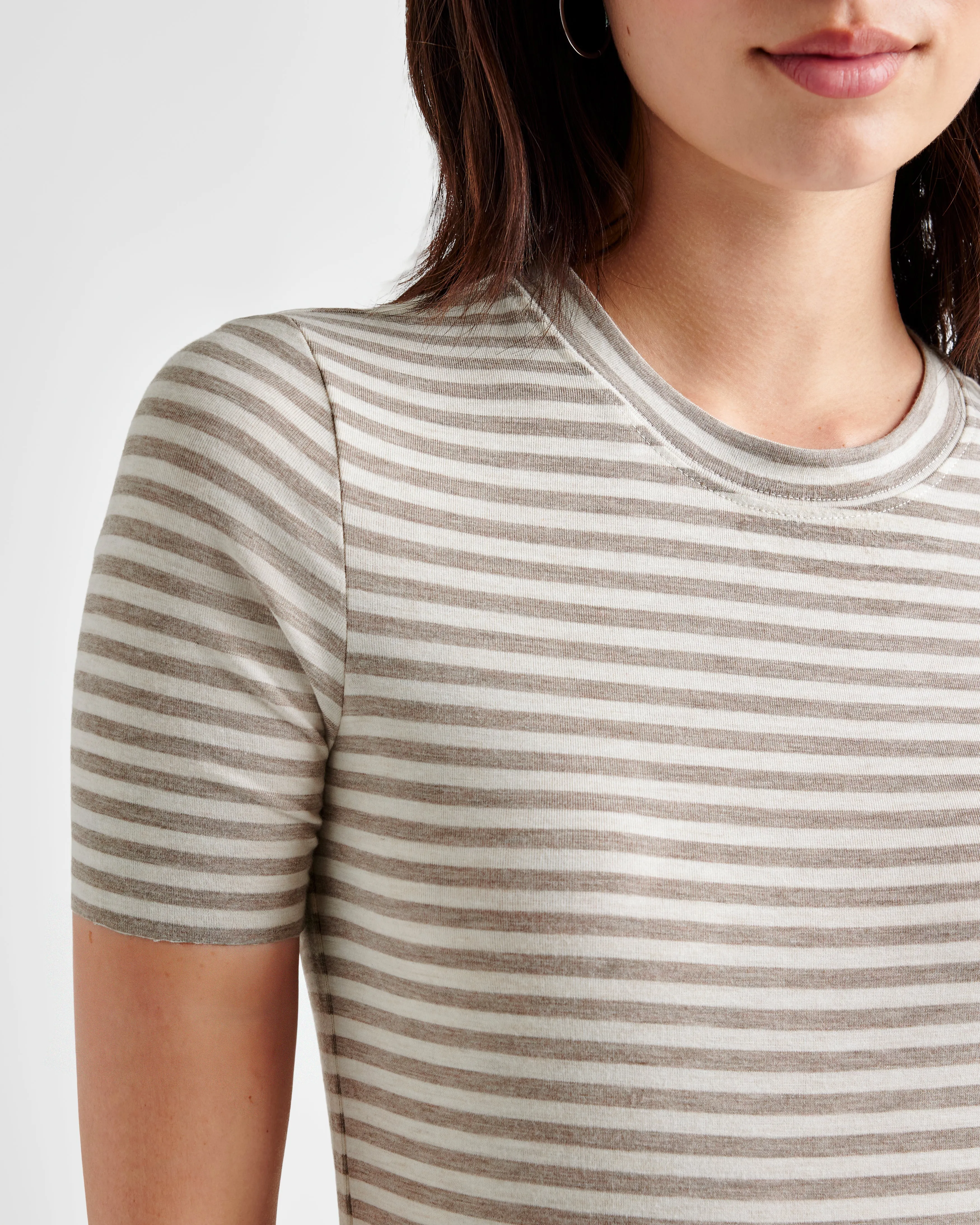 Striped Bamboo Short Sleeve Tee