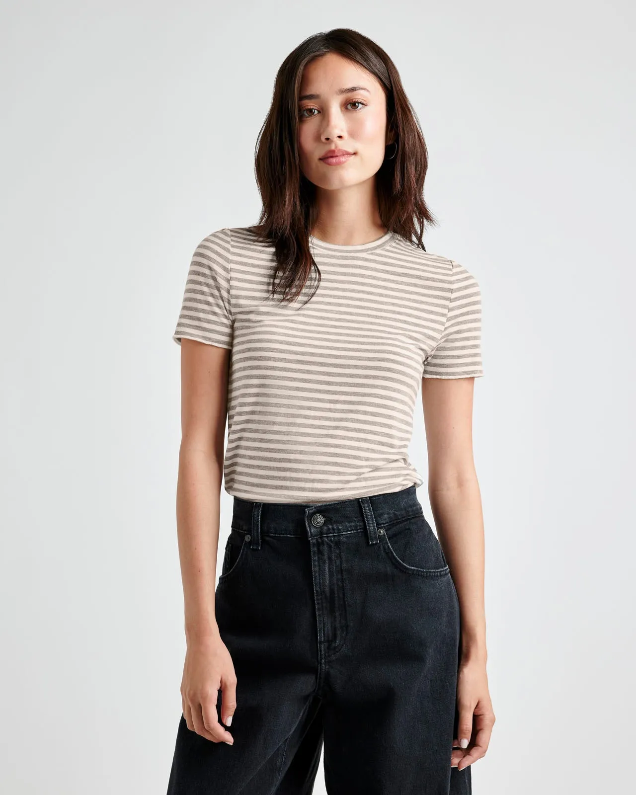 Striped Bamboo Short Sleeve Tee