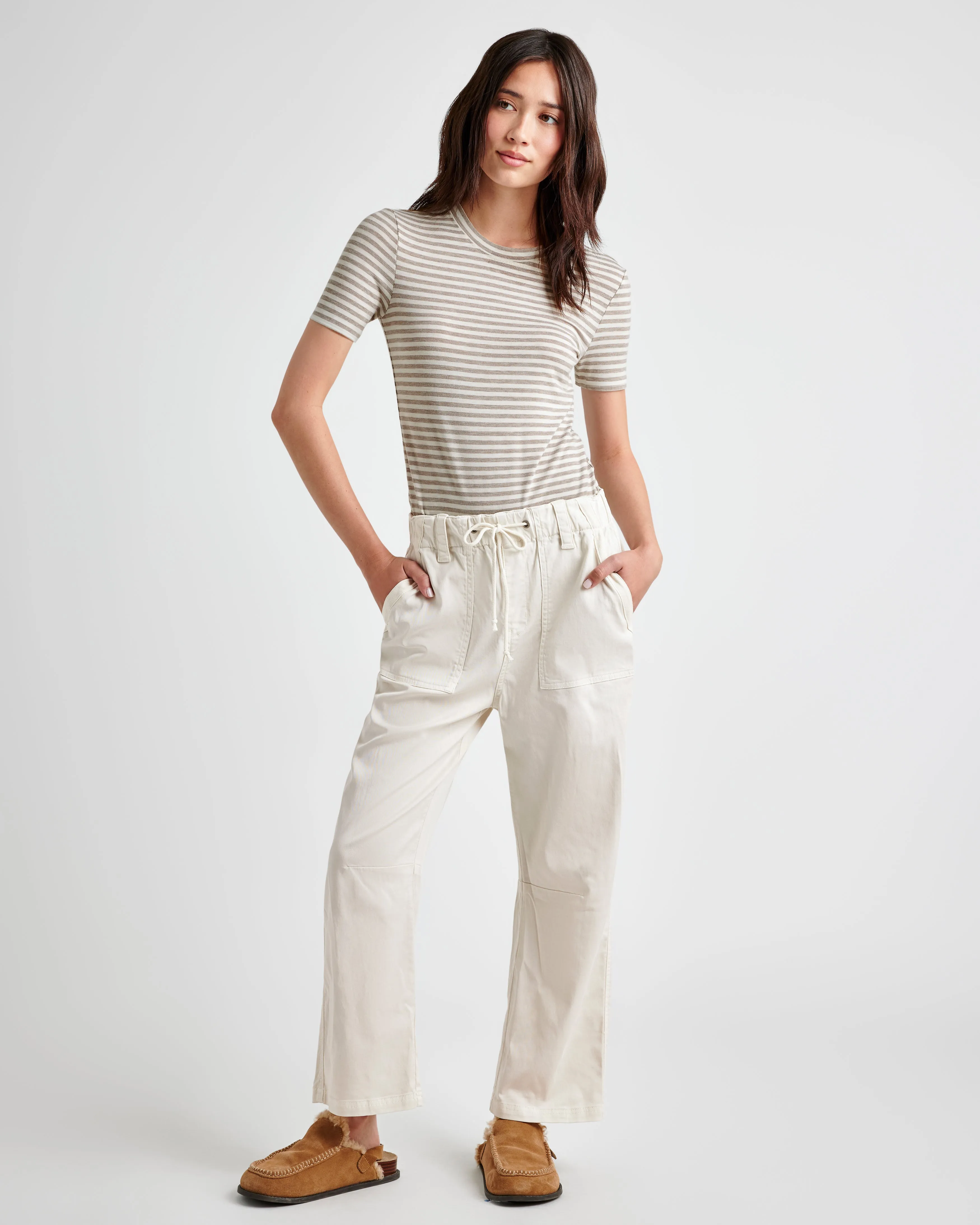 Striped Bamboo Short Sleeve Tee