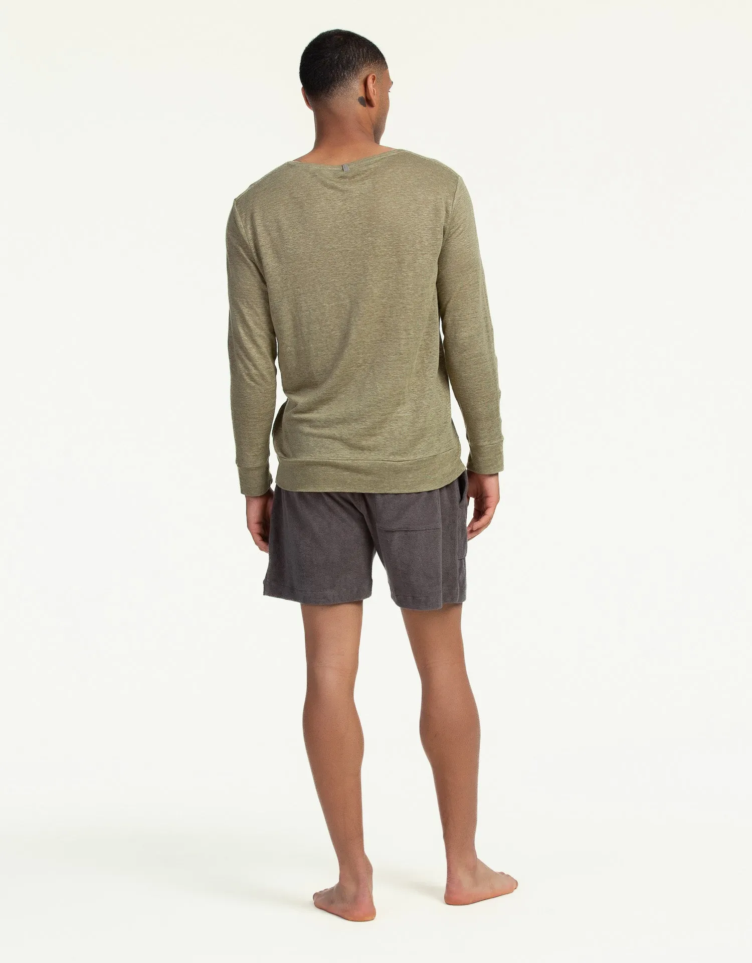 SWEATSHIRT LINEN OLIVE