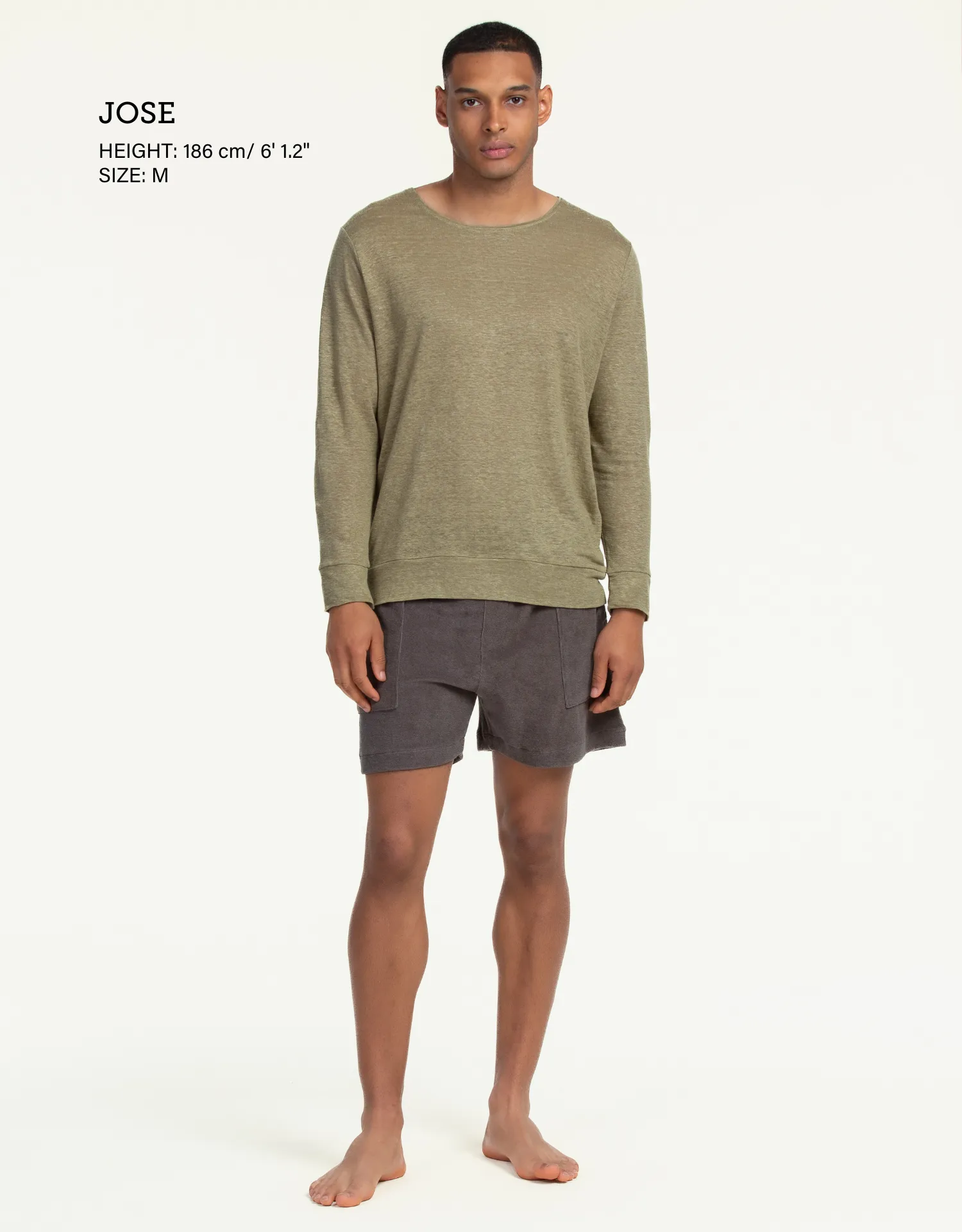 SWEATSHIRT LINEN OLIVE