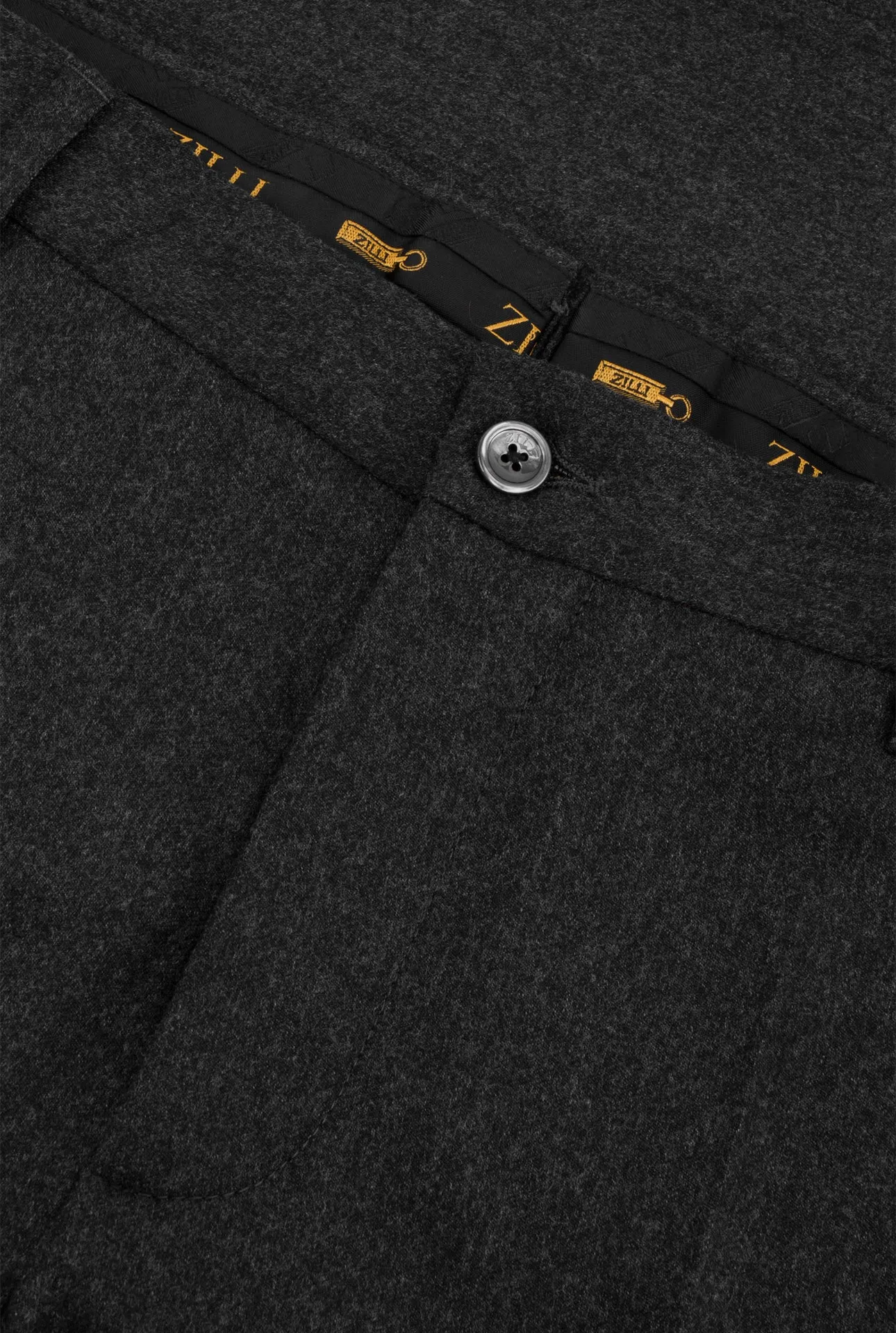 Trousers with Leather Details