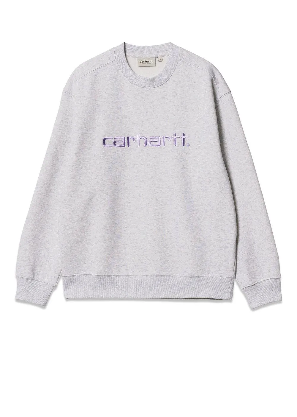 W' Carhartt Sweat - Ash Heather / Soft Lavender