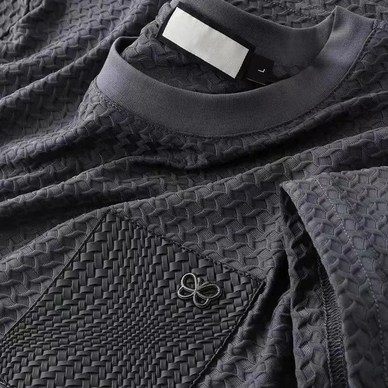 Waffle Knit Jacquard Shirt