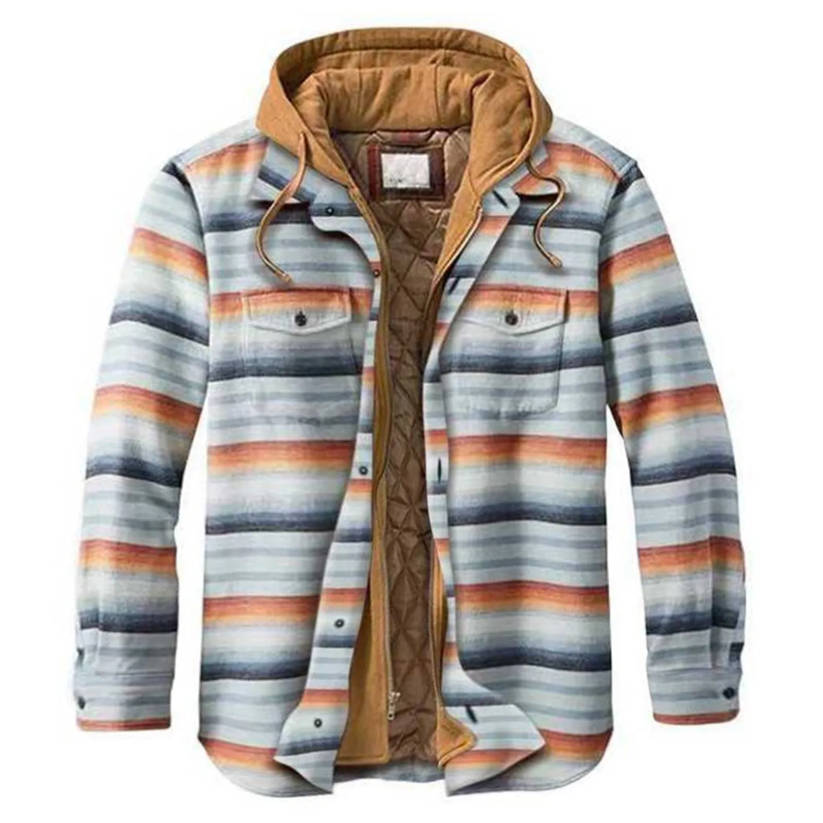 West Louis Plaid Padded Loose American Jacket